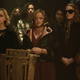 Sabrina and her aunts strike a serious pose on The Chilling Adventures of Sabrina.